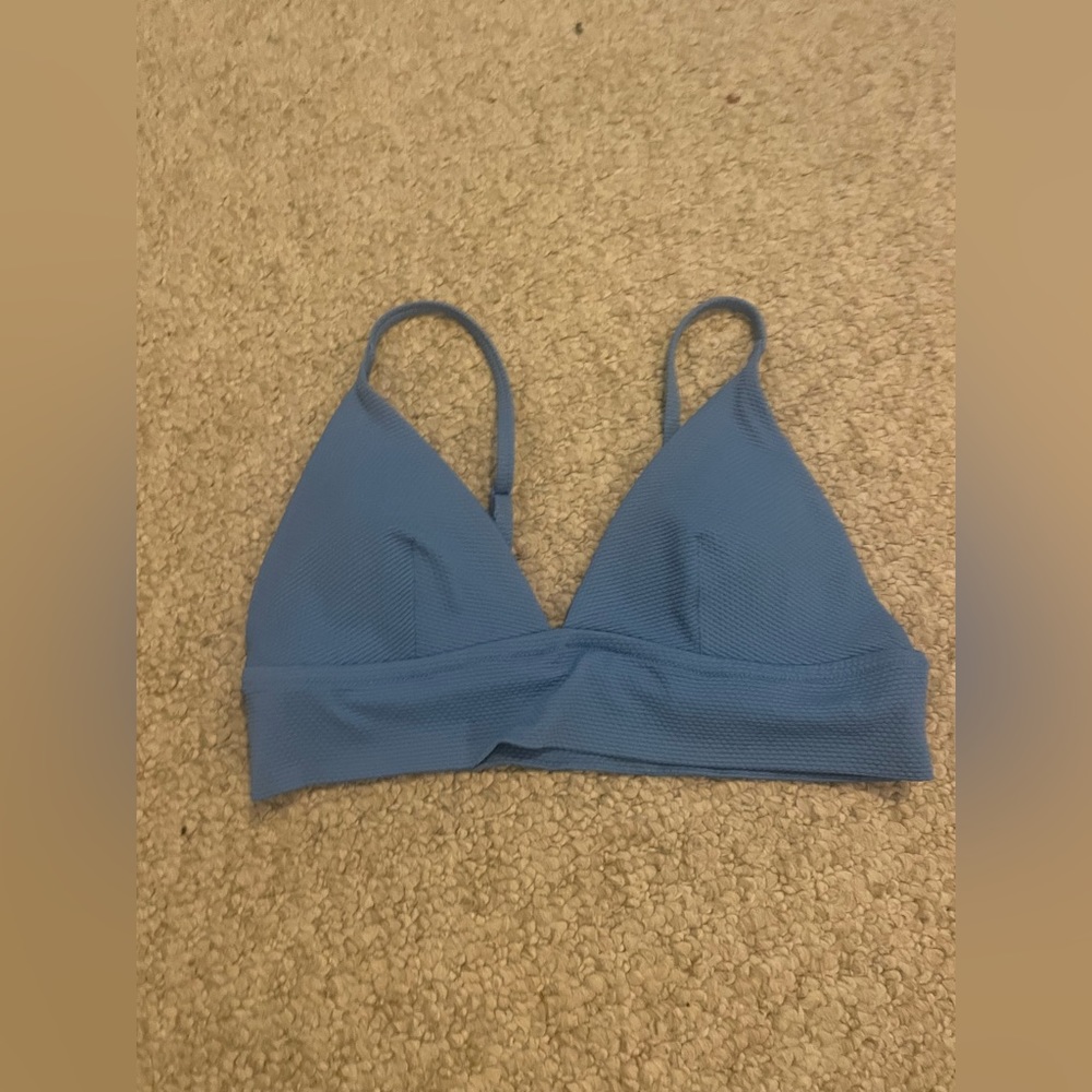 Aerie blue bikini top size medium